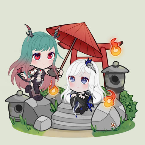 ⁘Shrine Maidens w/ Lyssa - Momochiistudios