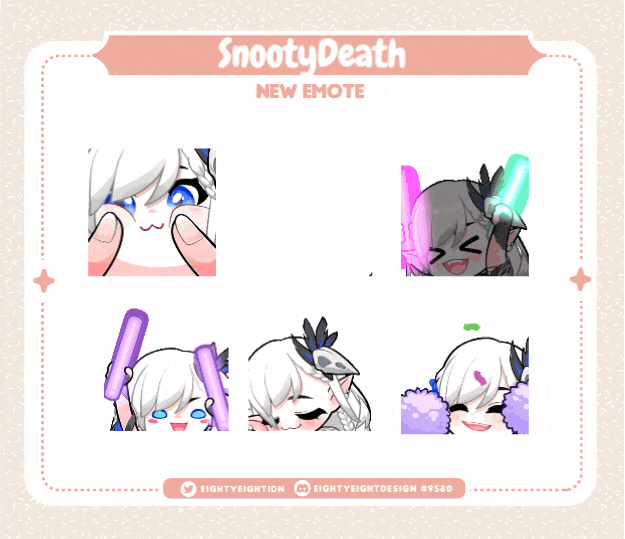 ⁘Emote Pack 1 - Eight