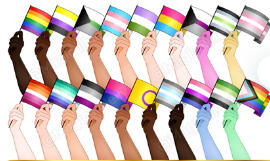 ⁘ Pride Flag Hand