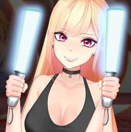 ⁘ Glowstick Hands