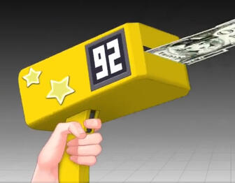 ⁘ Cash Gun