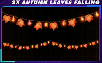 ⁘ Autumn Leave Garland