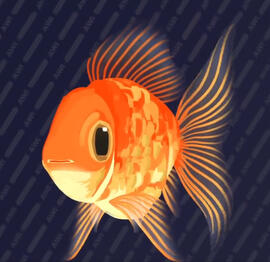 ⁘ Live2D Goldfish Model