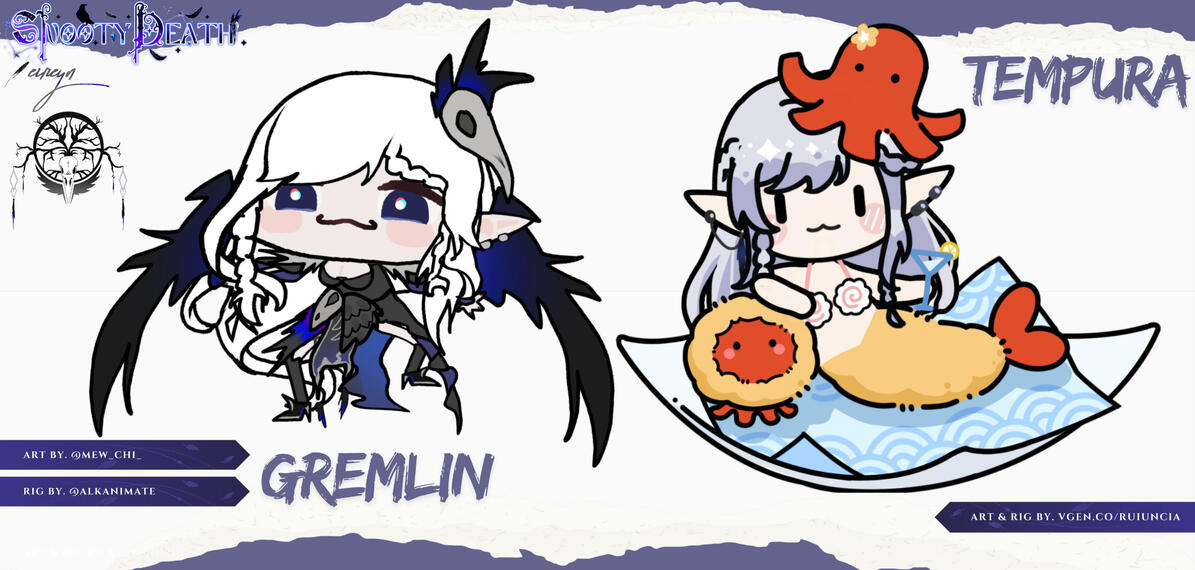 ⁘Gremlin - ART: Mew RIG: Alkanimate | ⁘Tempura - Rui